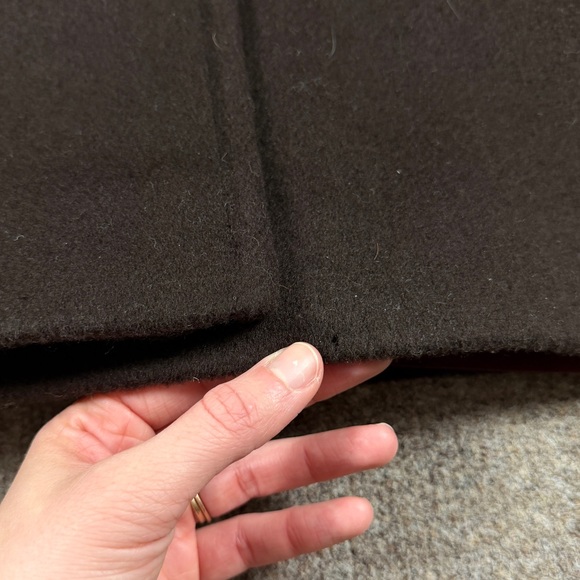 VTG Charles Klein Brown Wool Floor Length Double Breasted Belted Coat Women’s 3X - Picture 9 of 13